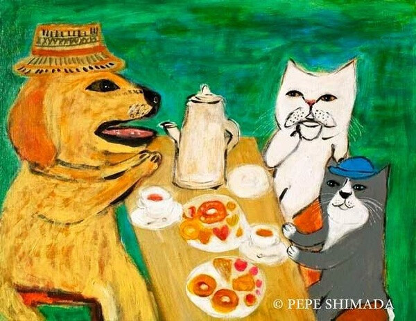 pepe shimada 猫咪系列插画