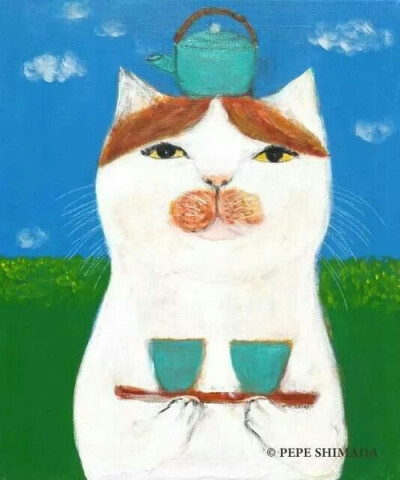 pepe shimada 猫咪系列插画