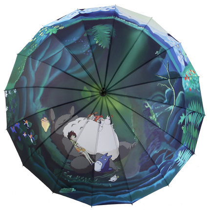 雪堡宫崎骏雨伞创意龙猫伞长柄超大防风晴雨伞小清新折叠油画伞 堆糖 美图壁纸兴趣社区