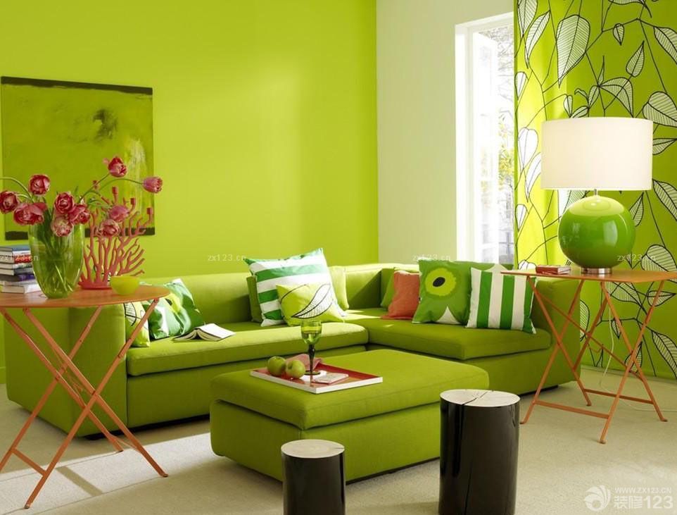时尚60平米房屋装修设计图绿色墙面设计样板 堆糖,美图壁纸兴趣社区