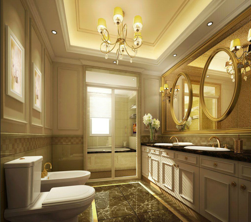 古典欧式卫生间浴室柜装修效果图 堆糖,美图壁纸兴趣社区