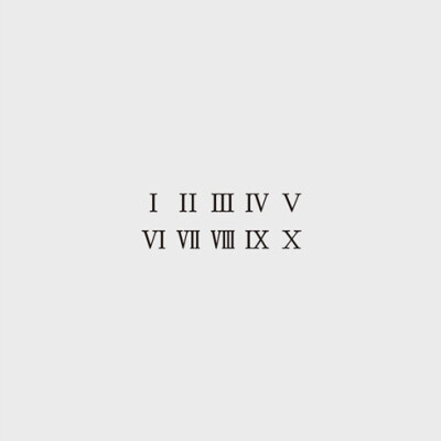 罗马数字 日期 标记 纹身