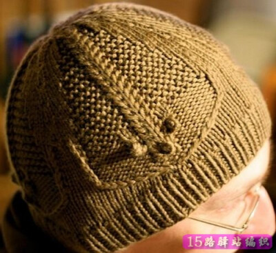 国外一款毛线帽子编织花样欣赏|棒针编织图解 - 15路驿站