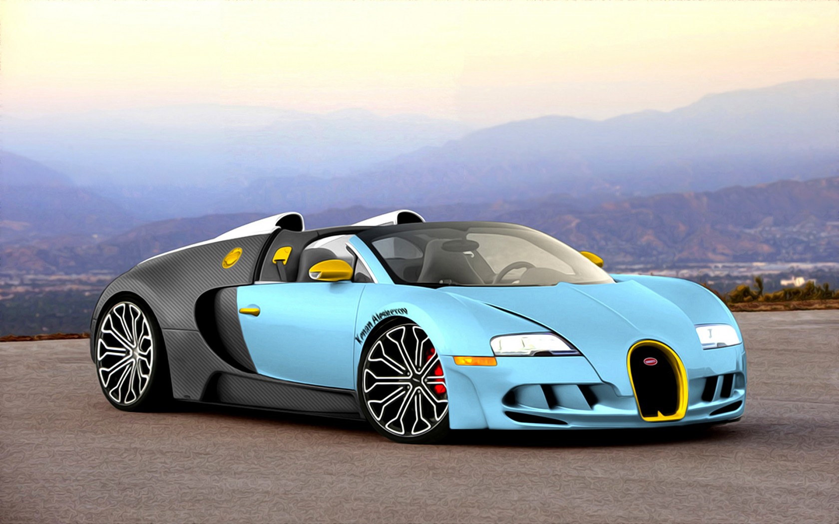 壁纸 蓝色凯龙布加迪超级跑车的速度 3840x2160 UHD 4K 高清壁纸, 图片, 照片