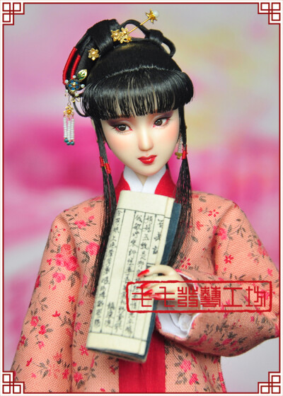 1/6娃娃古装发型148——黛玉;模特:obitsu