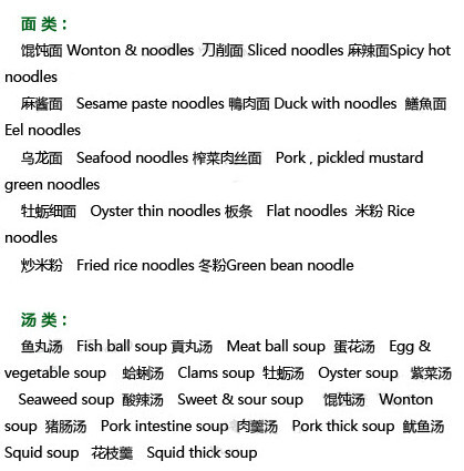 常见食物的英文翻译,绝对实用,吃货们必须掌握