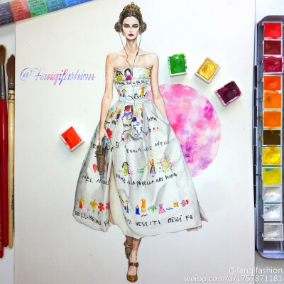 dolcegabbana 2015fw fashion illustration by me.mother old!