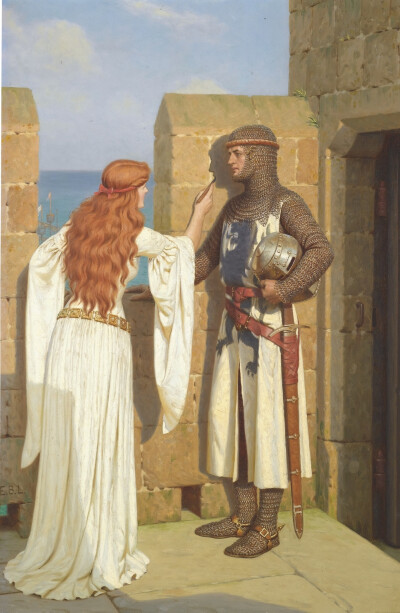 edmund blair leighton(1852—1922)19世纪中英国画家,擅长中世纪和