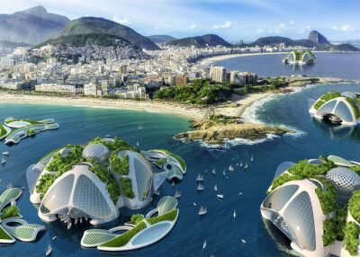 【3d打印未来海上城市】比利时建筑师文森特卡勒博设计了惊人的环保型