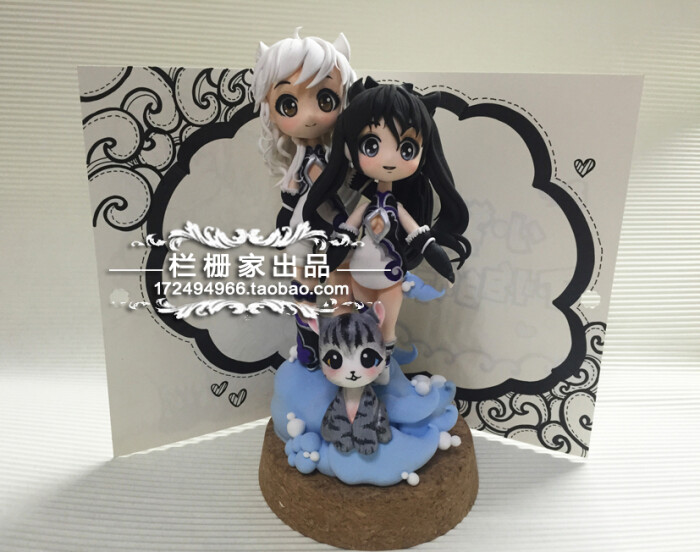 栏栅手绘粘土游戏动漫剑灵三冒险岛龙之谷情侣