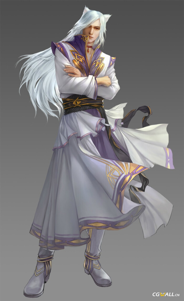 CGwall游戏原画网站_帅哥游戏人物