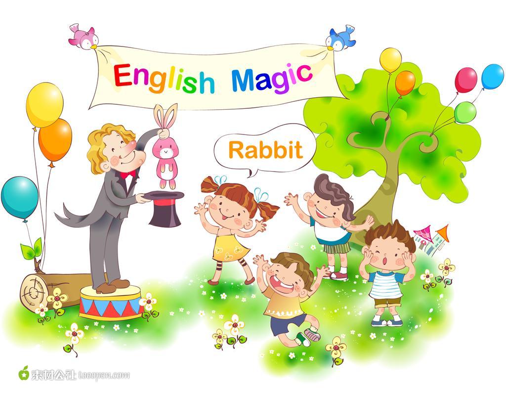 儿童插画 英语学习