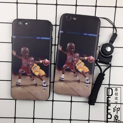 欧美潮男nba乔丹科比苹果7硅胶手机壳iphone6s Plus外软壳苹果5套 堆糖 美图壁纸兴趣社区