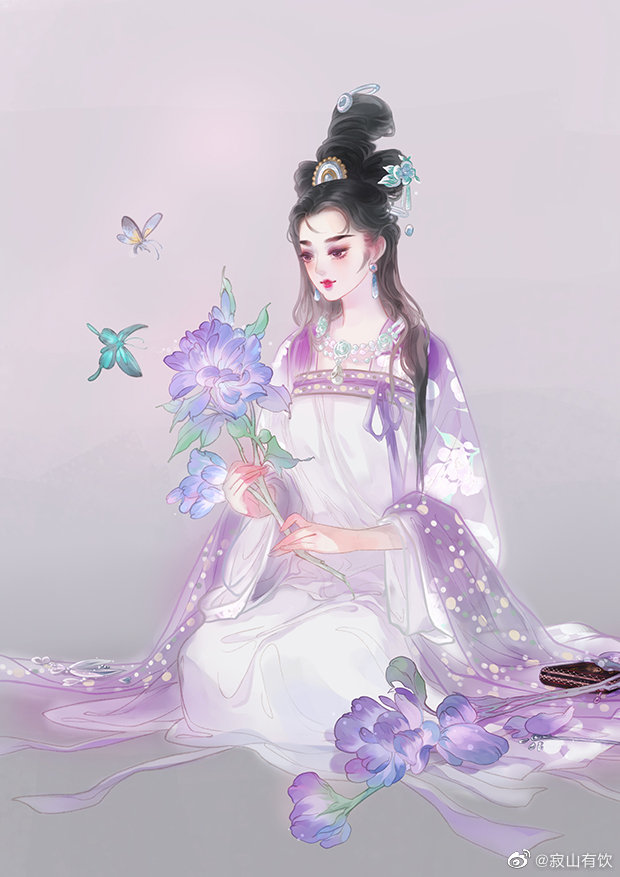 1小时前   关注  古风 美人 插画绘画 封面壁纸 水彩恢绘