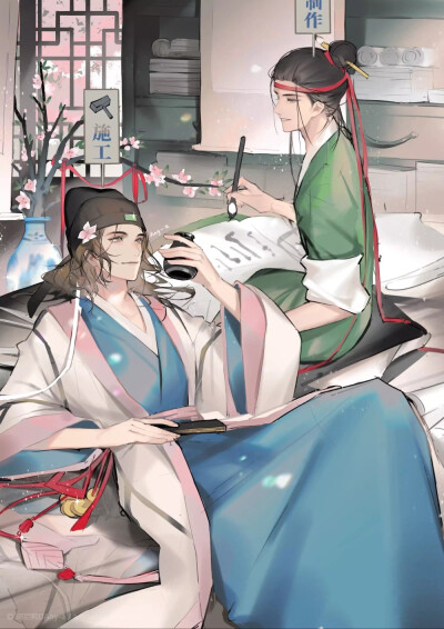 江南百景图# 唐伯虎x沈周画师:阿尼鸭