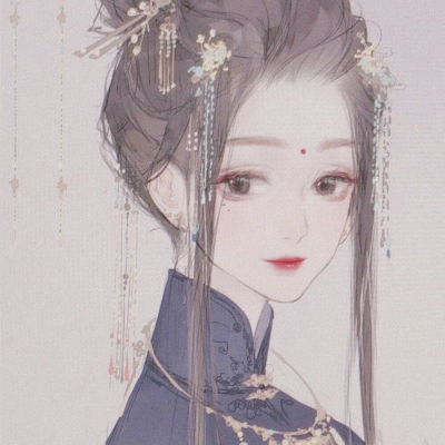 「古风头像背景套图」 人间忽晚,山河已秋. 古风女头cr:早见青野