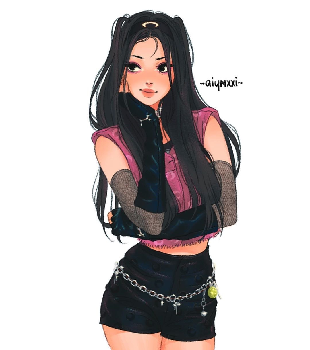 blackpink饭绘插画 cr:aiymxxi