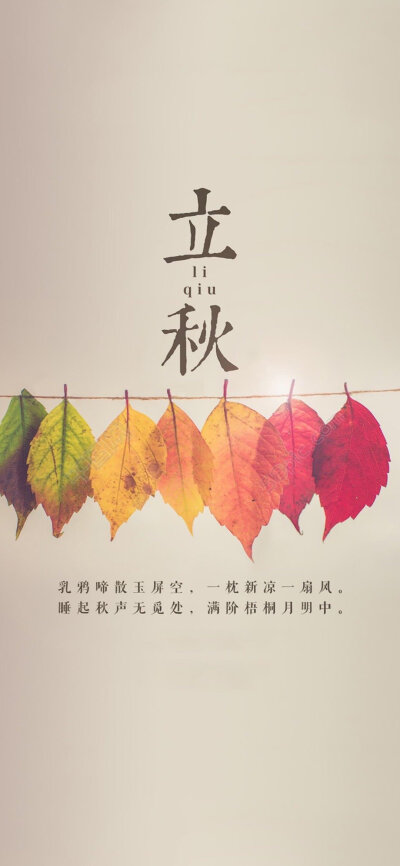 24节气手绘立秋