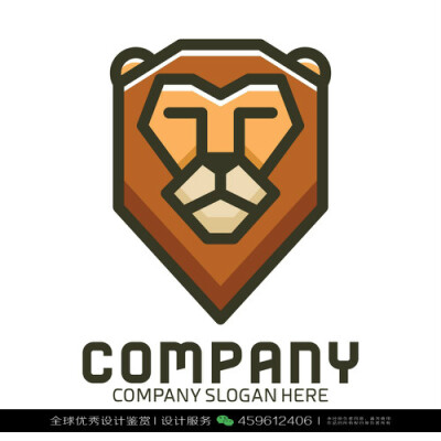 狮子 动物 logo设计标志品牌设计作品欣赏 (129)