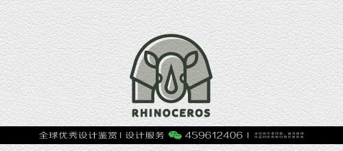 犀牛动物logo设计标志品牌设计作品欣赏110
