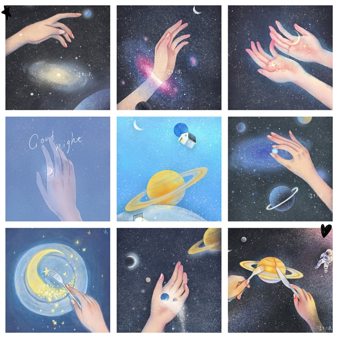 完美描绘了手可摘星辰 手心宇宙