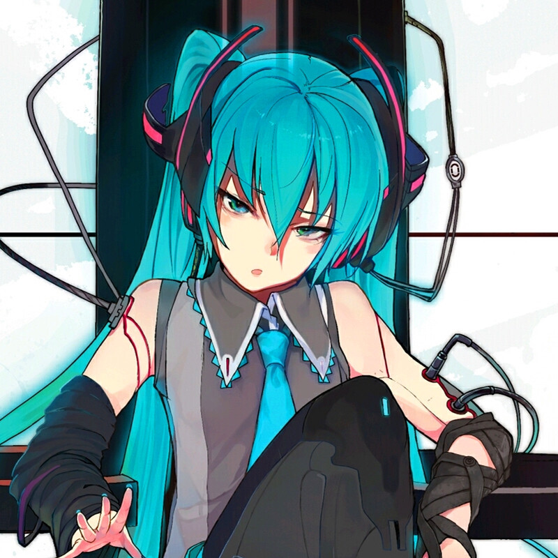 初音未来 动漫头像 动漫女头