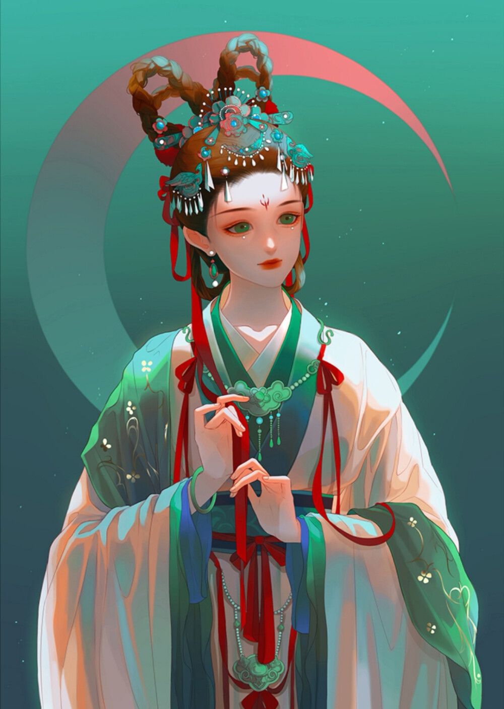 古风美人绘师君翎