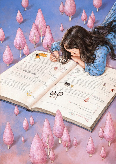 有关书:籍的:森林女孩日记 - 堆糖,美图壁纸兴趣社区