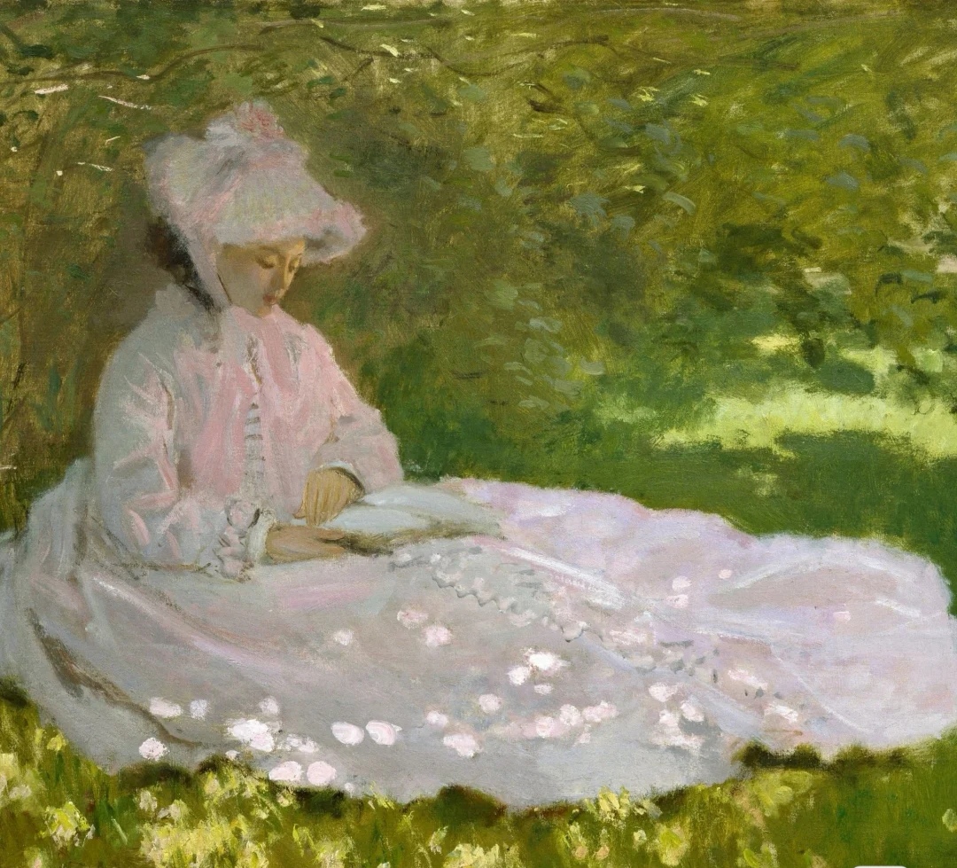 莫奈《春天》克劳德·莫奈《春天》,1872年,布面油画,50cm*66cm,藏于
