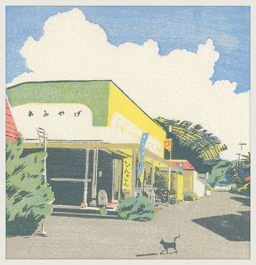日本画师 手绘 插图 朋友圈背景图 温馨 日系 治愈 色彩 配色 温柔 光