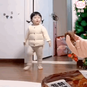萌娃丸子妹表情包动图 12.28直播表情包