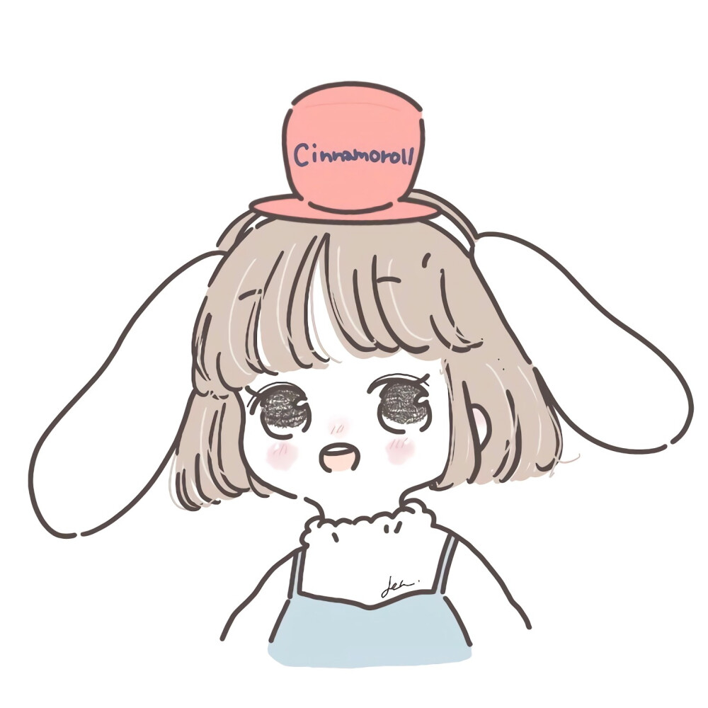 三丽鸥 简笔画头像 ins:den__1210