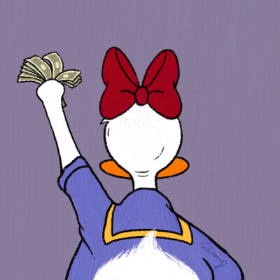 迪士尼唐老鸭&黛西新年情头 画师:是芝芝味的daisy鸭