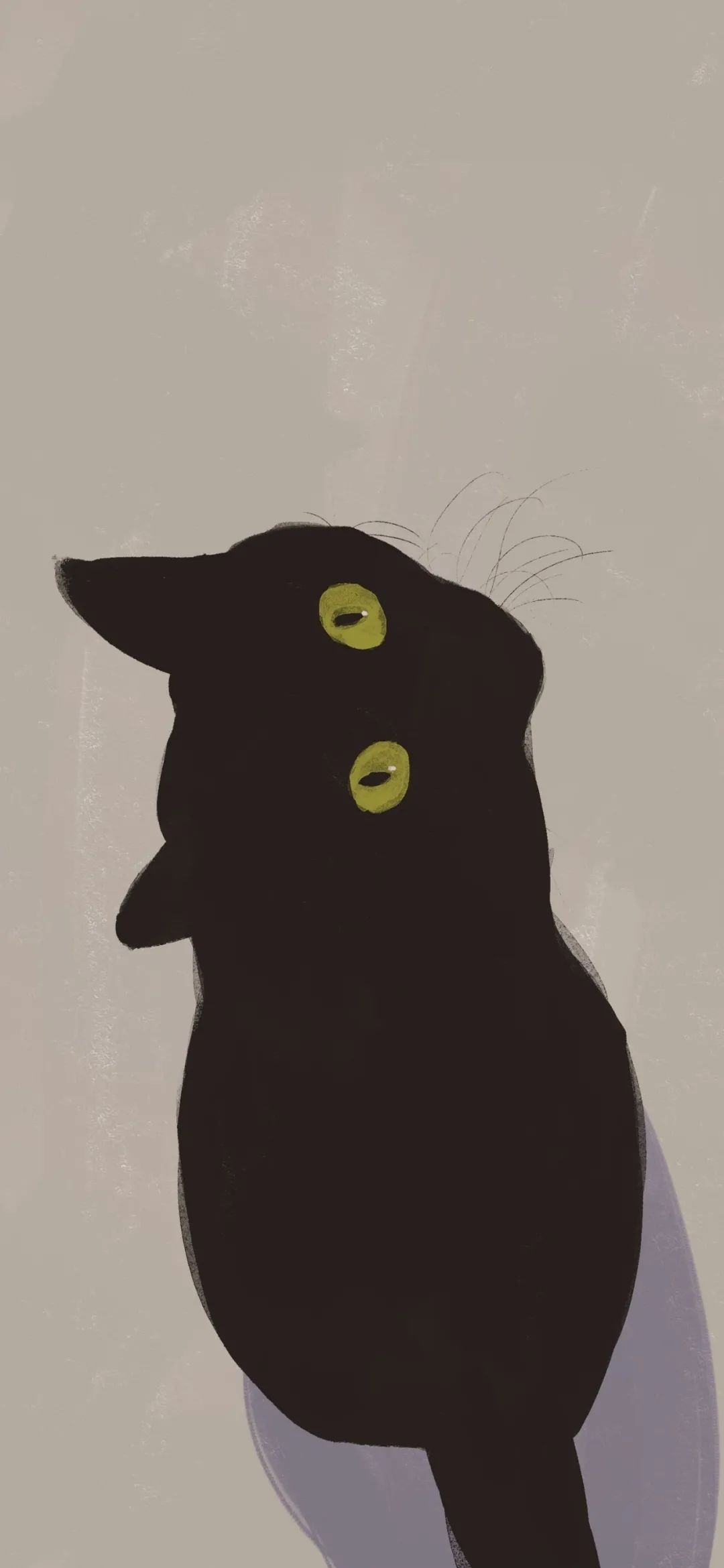 壁纸 黑猫|插画|创作习作|Lzzzz1 - 临摹作品 - 站酷 (ZCOOL)