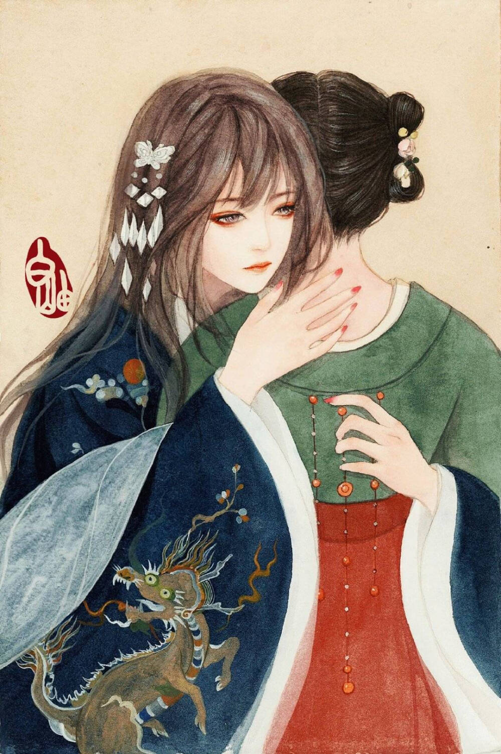 古风美人〕绘师:_白岫