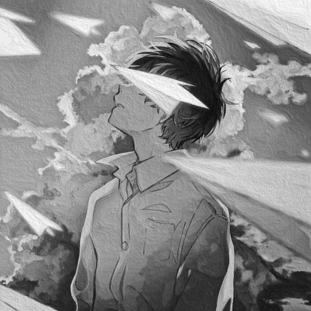 动漫黑色头像