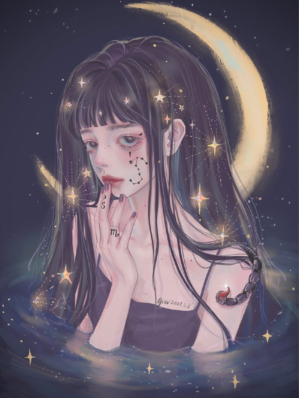 梦幻星座 仙女头像插画师71@gua… - 堆糖,美图壁纸
