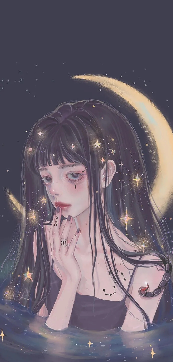 12星座少女插画壁纸