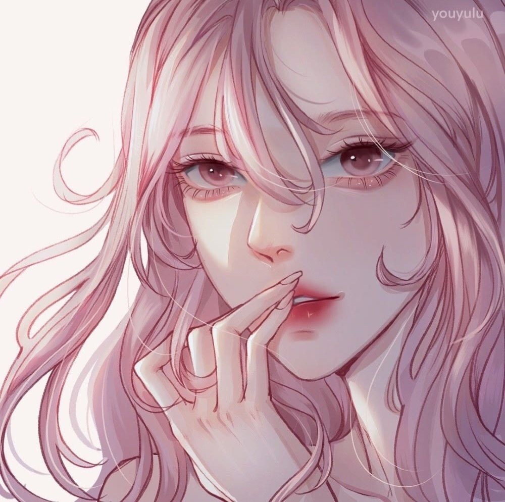 女生手绘头像