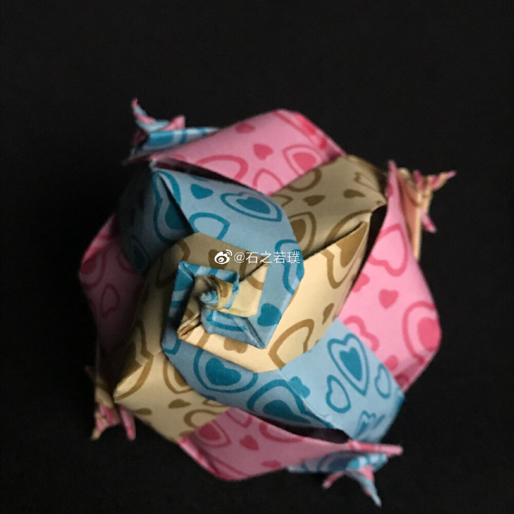 [手工-折纸-花纸球][实践版]很喜欢的螺旋造型～但是张力怎么那么大呢