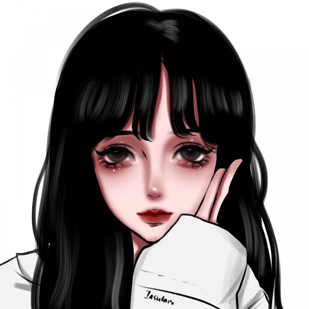 女生插画头像