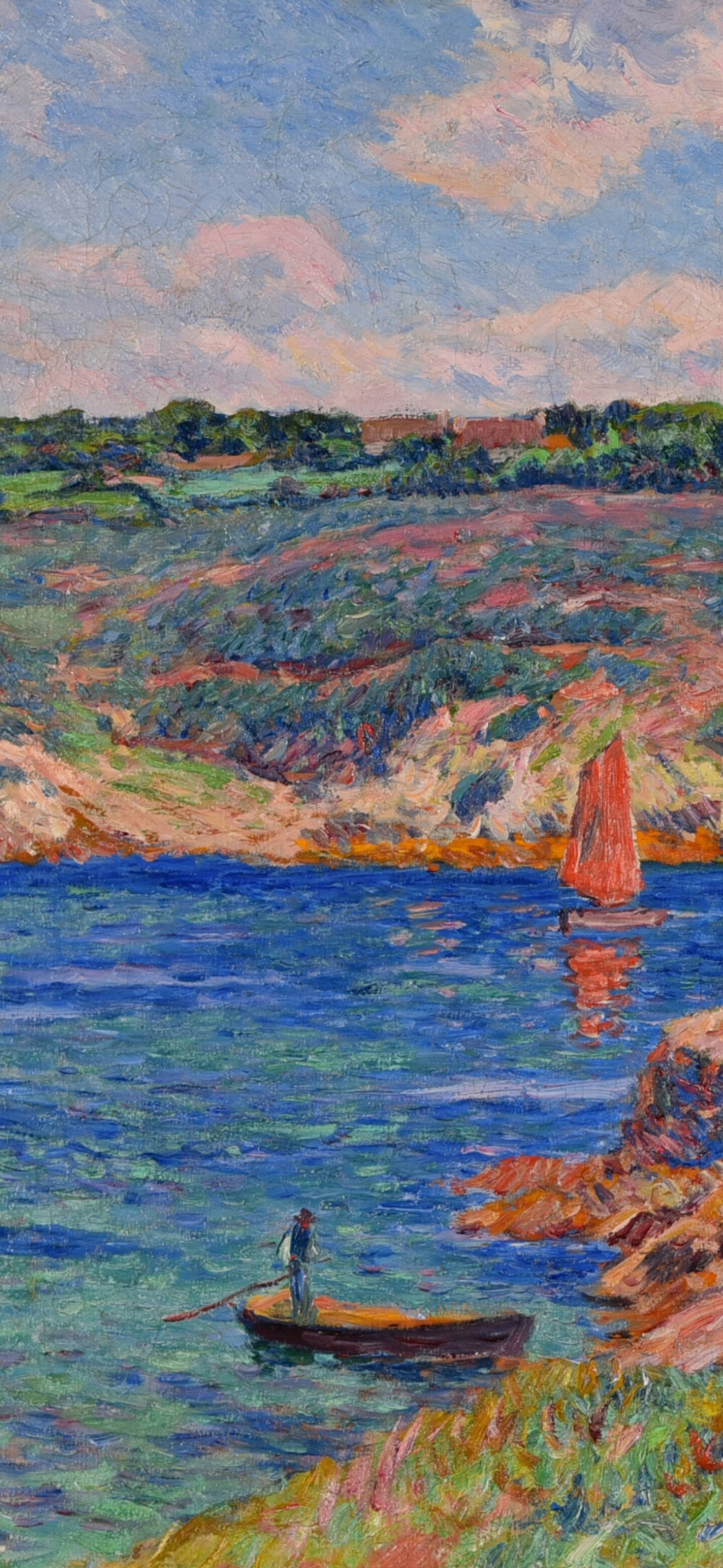 『夏日插画壁纸』 画师:法国印象派画家henry moret 禁商用 私加水印