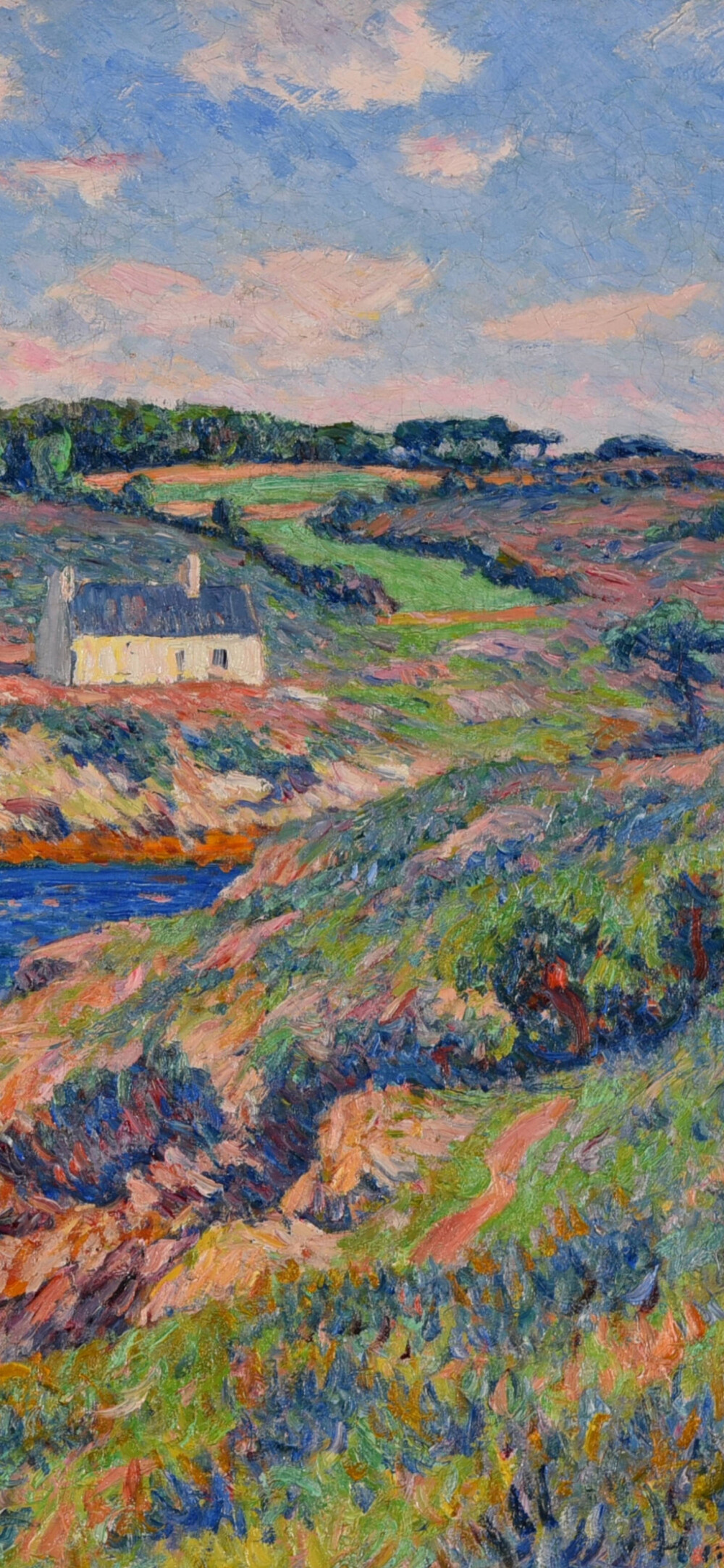 『夏日插画壁纸』 画师:法国印象派画家henry moret 禁商用 私加水印