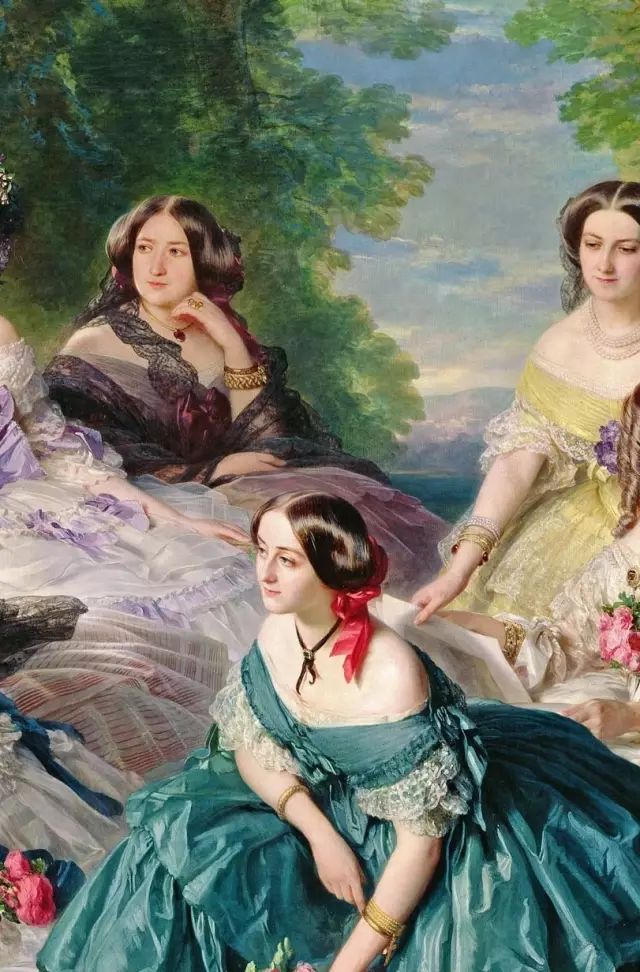 欧仁妮皇后与侍女franzxaverwinterhalter1855