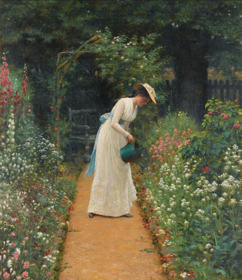 埃德蒙·布莱尔·莱顿( edmund blair leighton )绘画欣赏.