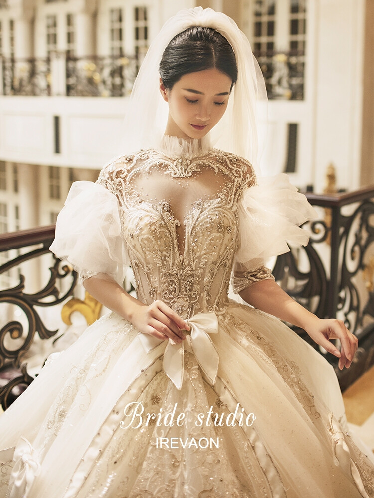 伊恩《倾城》2021新款主婚纱礼服大拖尾宫廷气质高端超仙新娘结婚