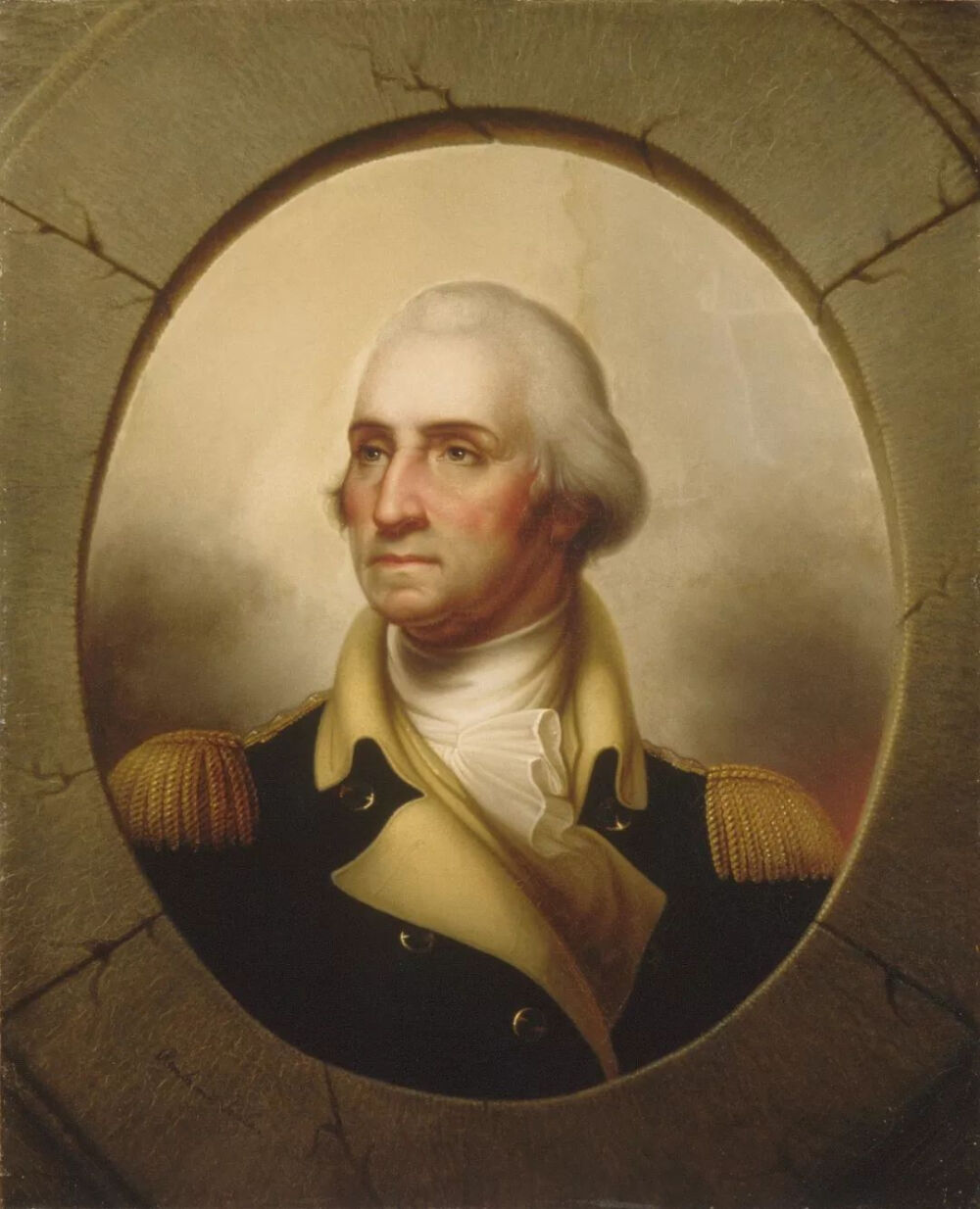 伦勃朗·皮尔(rembrandt peale)《乔治·华盛顿》(george washington)