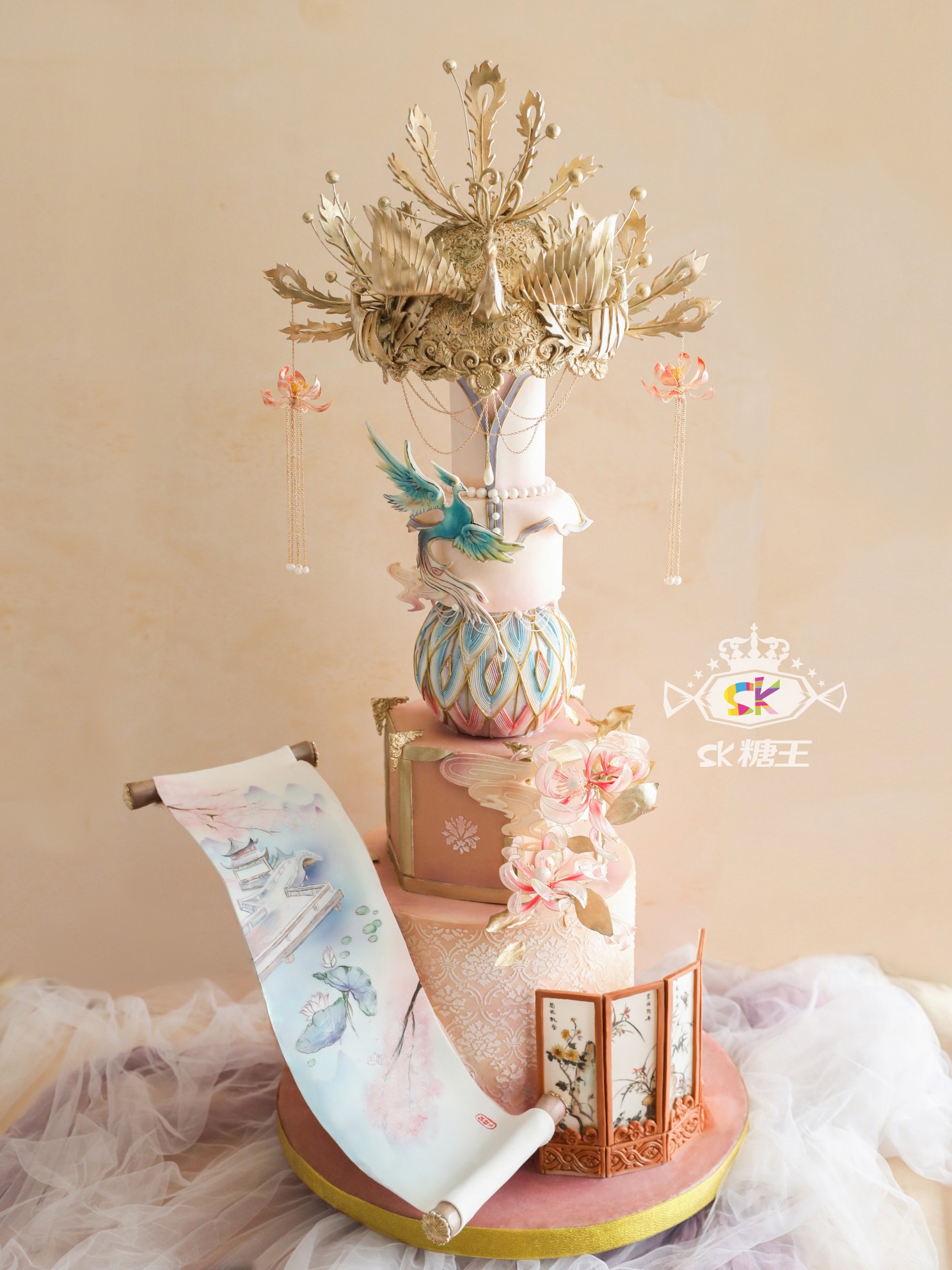 翻糖婚礼蛋糕 花的物语 美美的 - 堆糖，美图壁纸兴趣社区