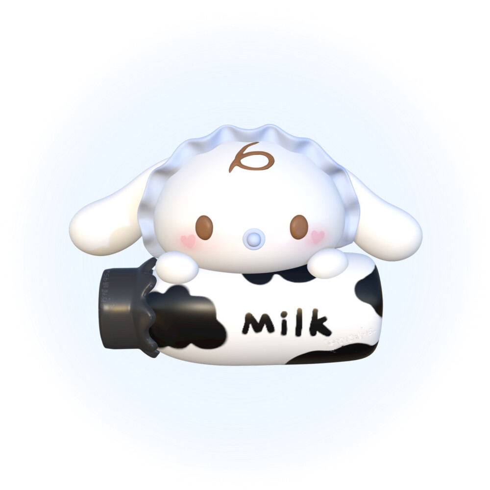 3d 玉桂狗头像 milk