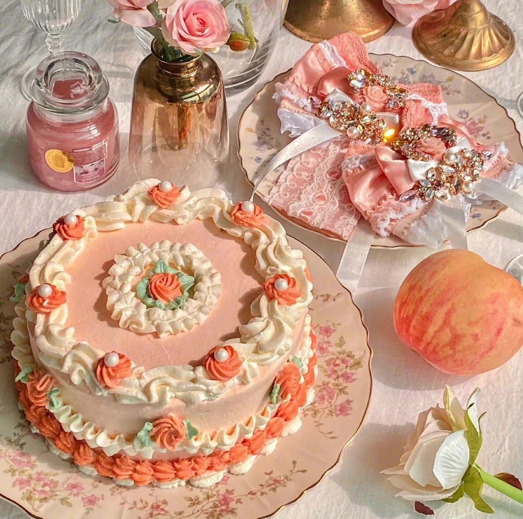 粉色蛋糕 - 堆糖，美图壁纸兴趣社区